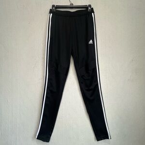 Adidas Soccer Sweatpants Sz XS Ankle Zipper Black Side Zipper Pockets Excellent